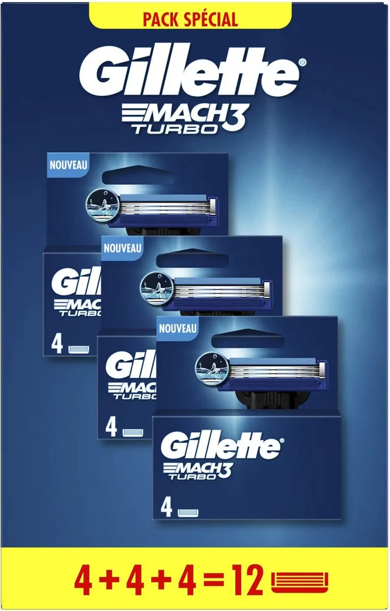 Gillette Mach3 Turbo 12 Scheermesjes