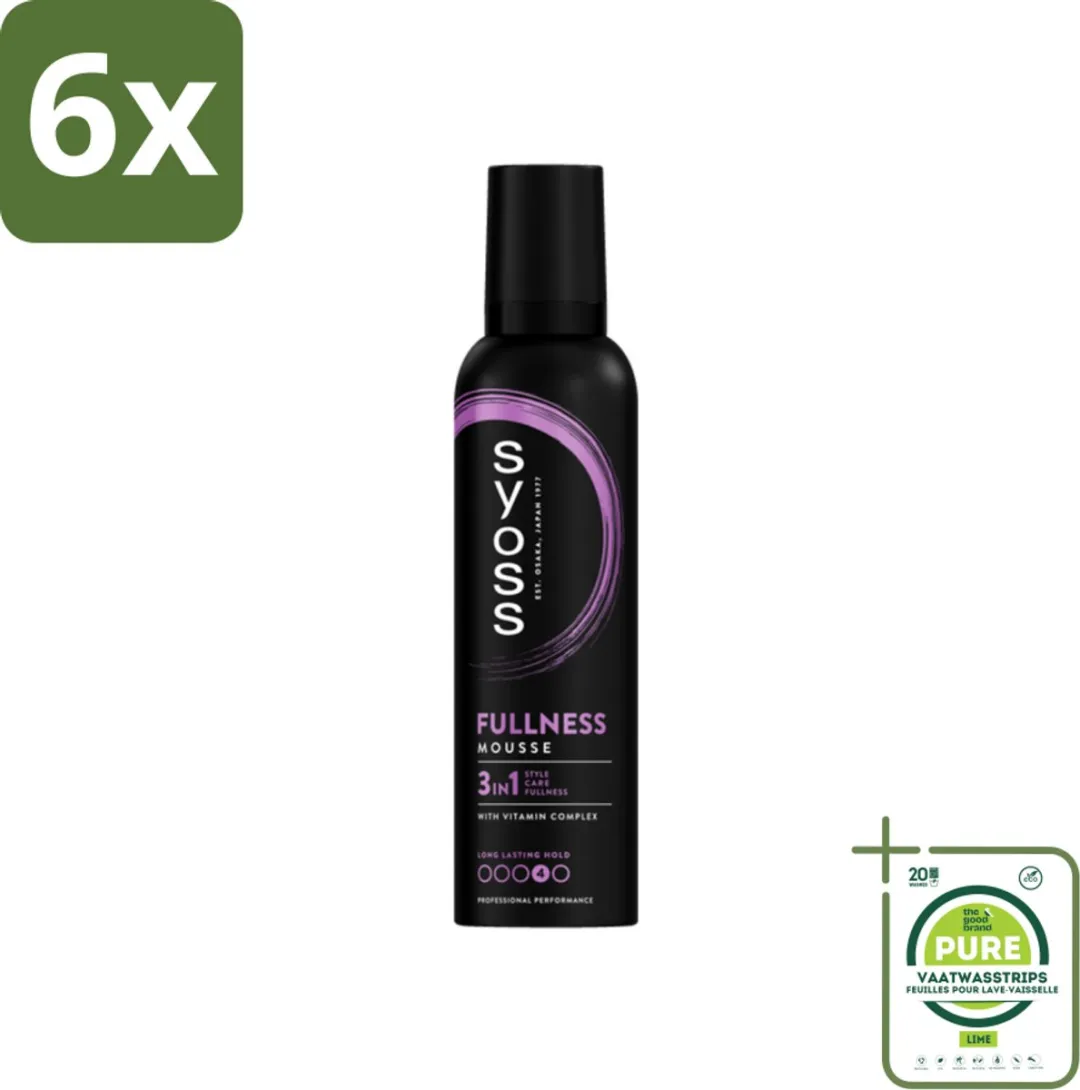 SYOSS Fullness Haarmousse 250ml - 6 Stuks