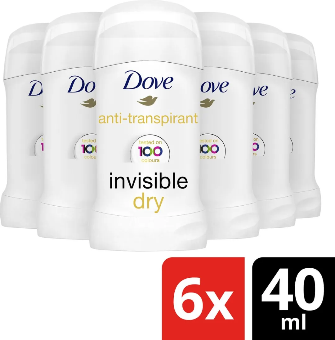 Dove Invisible Dry Roll-on Deodorant - 240ml (6x40ml)