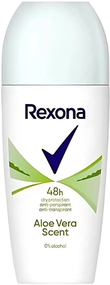 Rexona Deodorant Roller Aloe Vera 0% Alcohol 100ml (2x50ml)