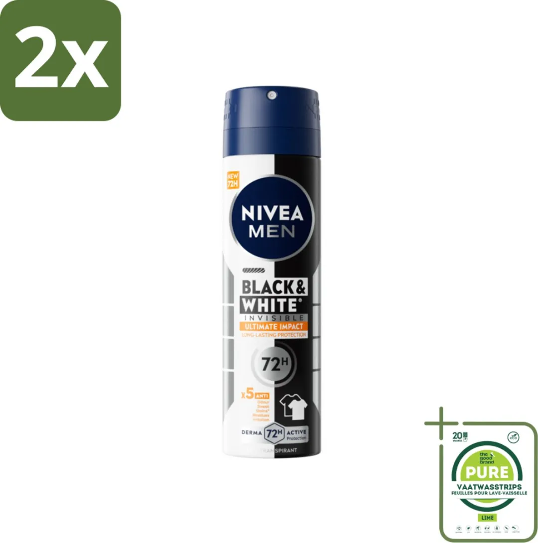 NIVEA MEN Black & White Ultimate Impact Deo Spray 300ml