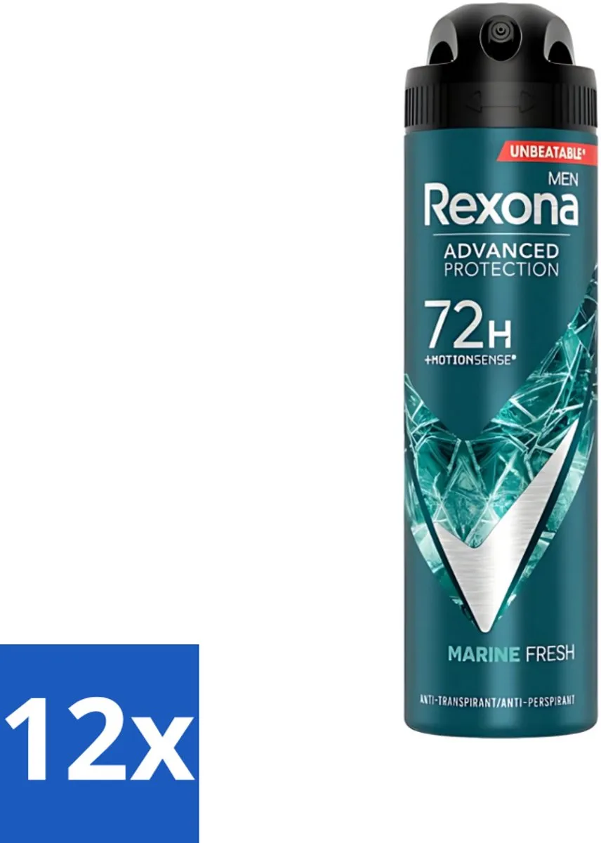 Rexona Men Advanced Protection Deo Spray Marine Fresh 150ml - 12 Stuks
