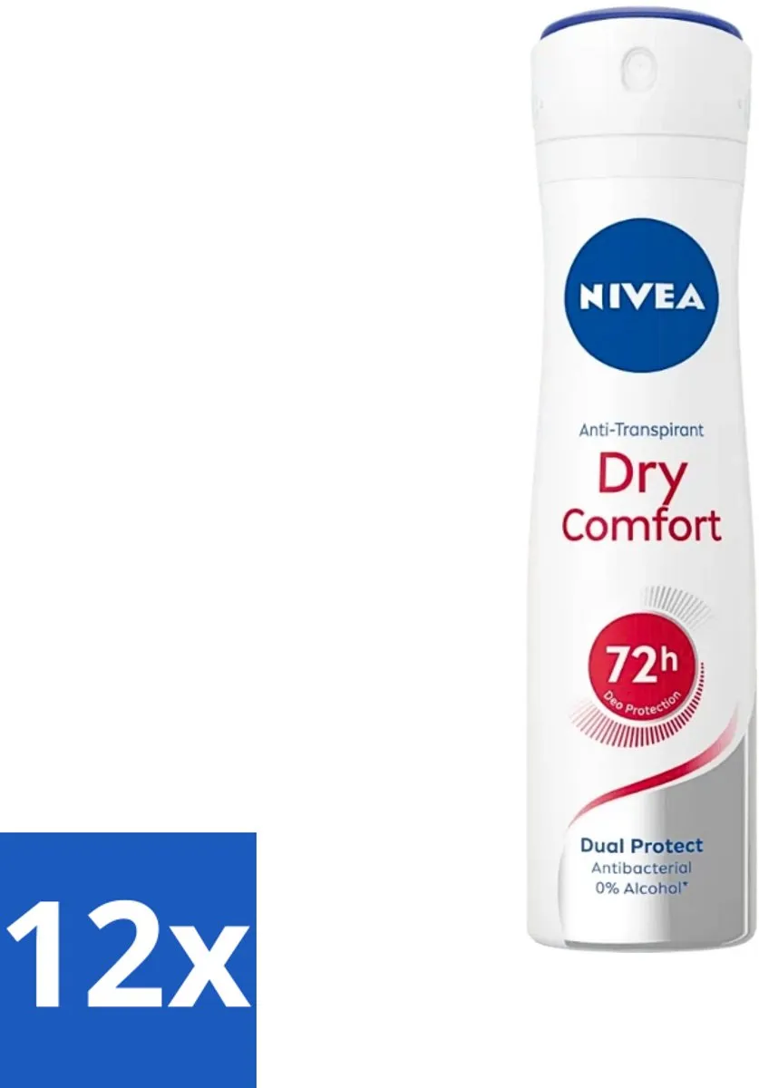 NIVEA Deodorant Spray Droog Comfort Antibacterieel 150ml