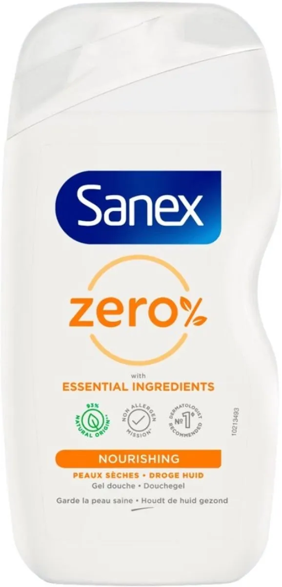 Sanex Douchegel Zero% Dry Skin 400ml - 2 Stuks