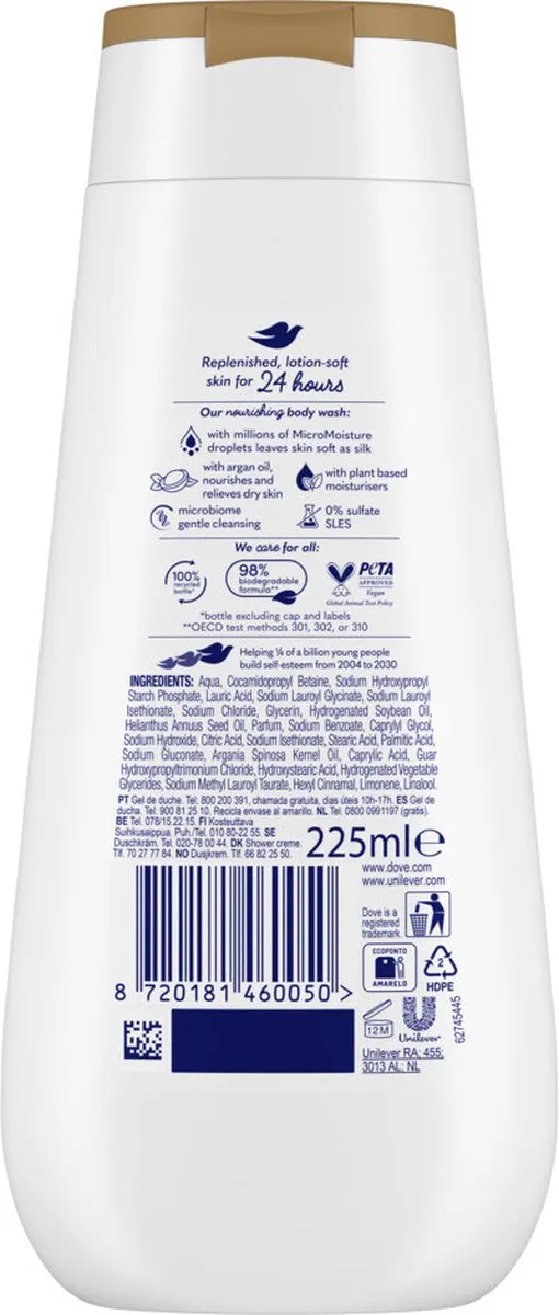 Dove Nourishing Care Douchecrème 225ml