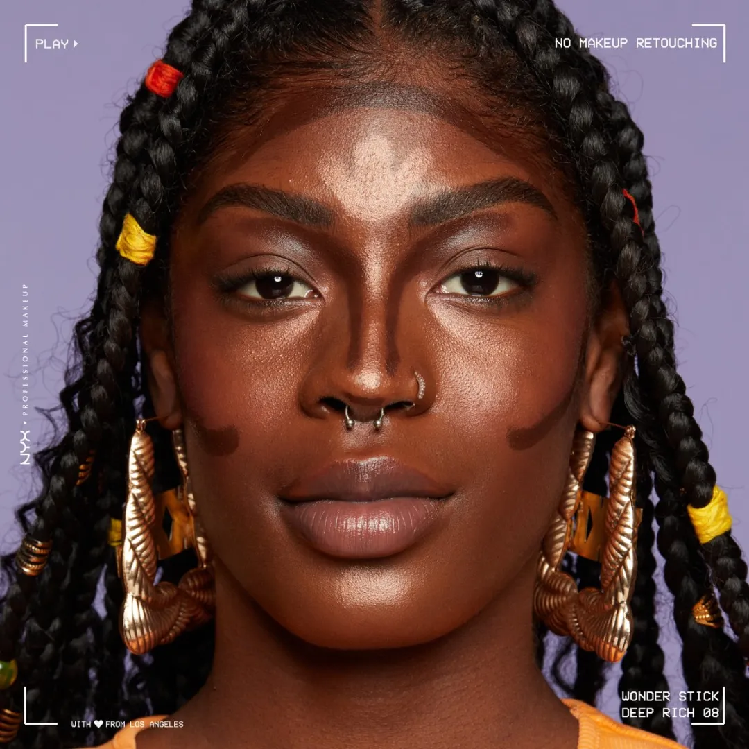 Nyx Professional Makeup Wonder™ Stick - Deep Rich - Contouring & Highlight Stick met twee uiteinden - Zeer Donker