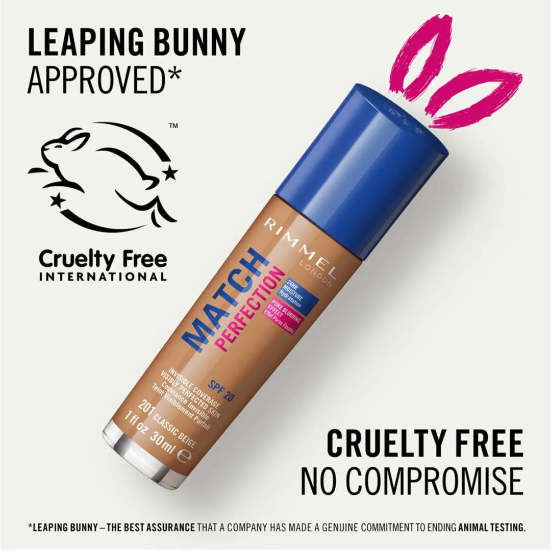 Rimmel London Match Perfection Foundation 201 Classic Beige - 30ml