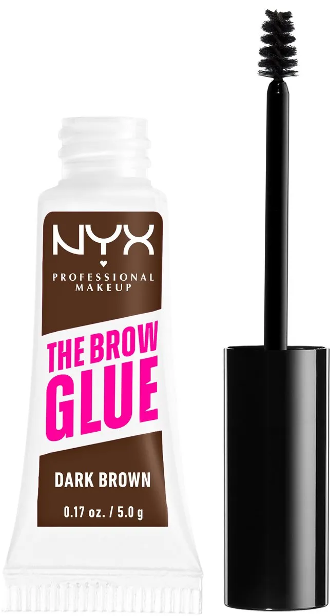 NYX The Brow Glue Wenkbrauwgel Warm Brown - 7ml