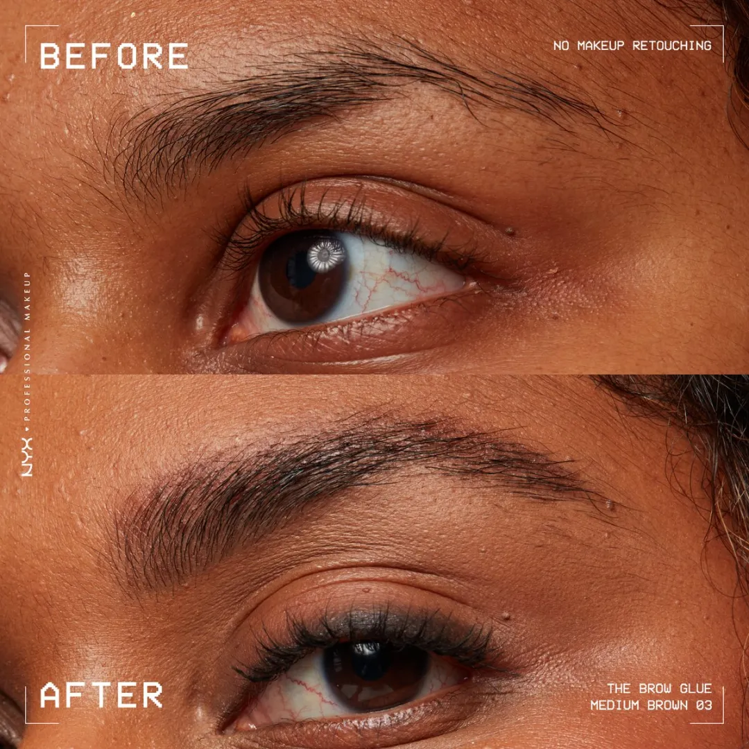 NYX The Brow Glue Wenkbrauwgel Warm Brown - 7ml
