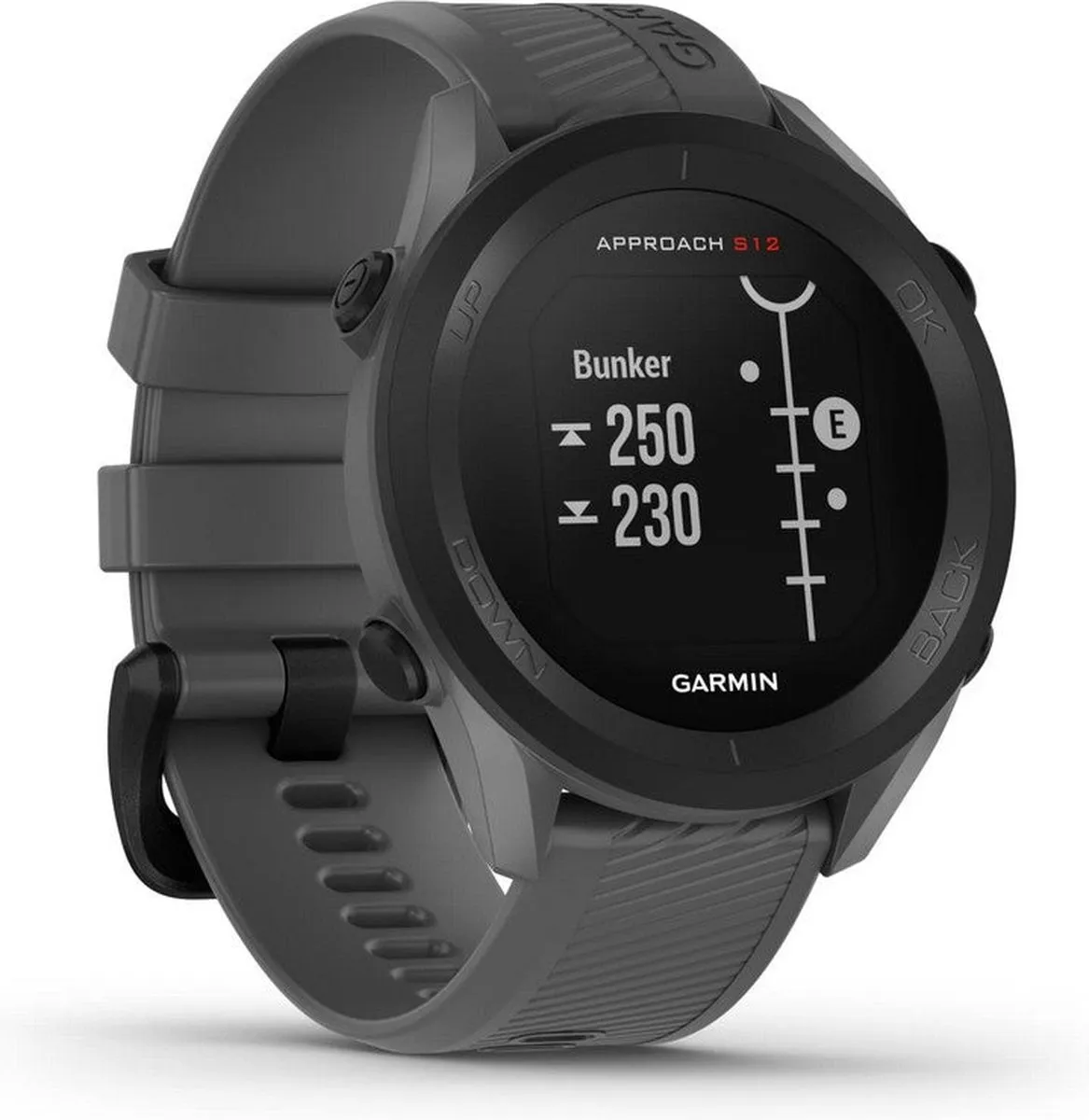 Garmin Approach S12 Golfhorloge GPS - 43mm Grijs - afbeelding 4 van 6