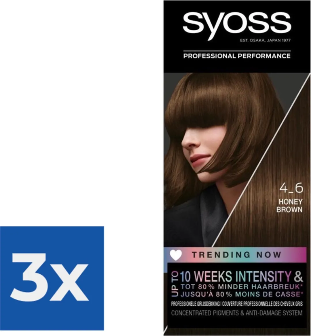 SYOSS Color Baseline 4-6 Honey Brown Permanent Haarkleuring