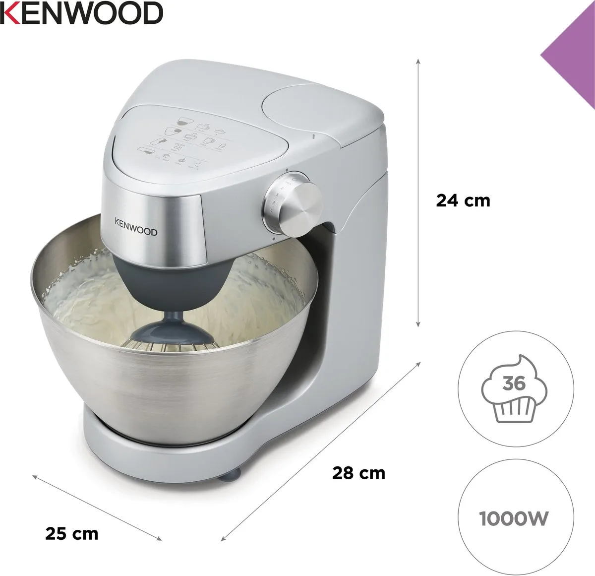 Kenwood Prospero+ KHC29.A0SI Keukenmachine 1000W - Zilver