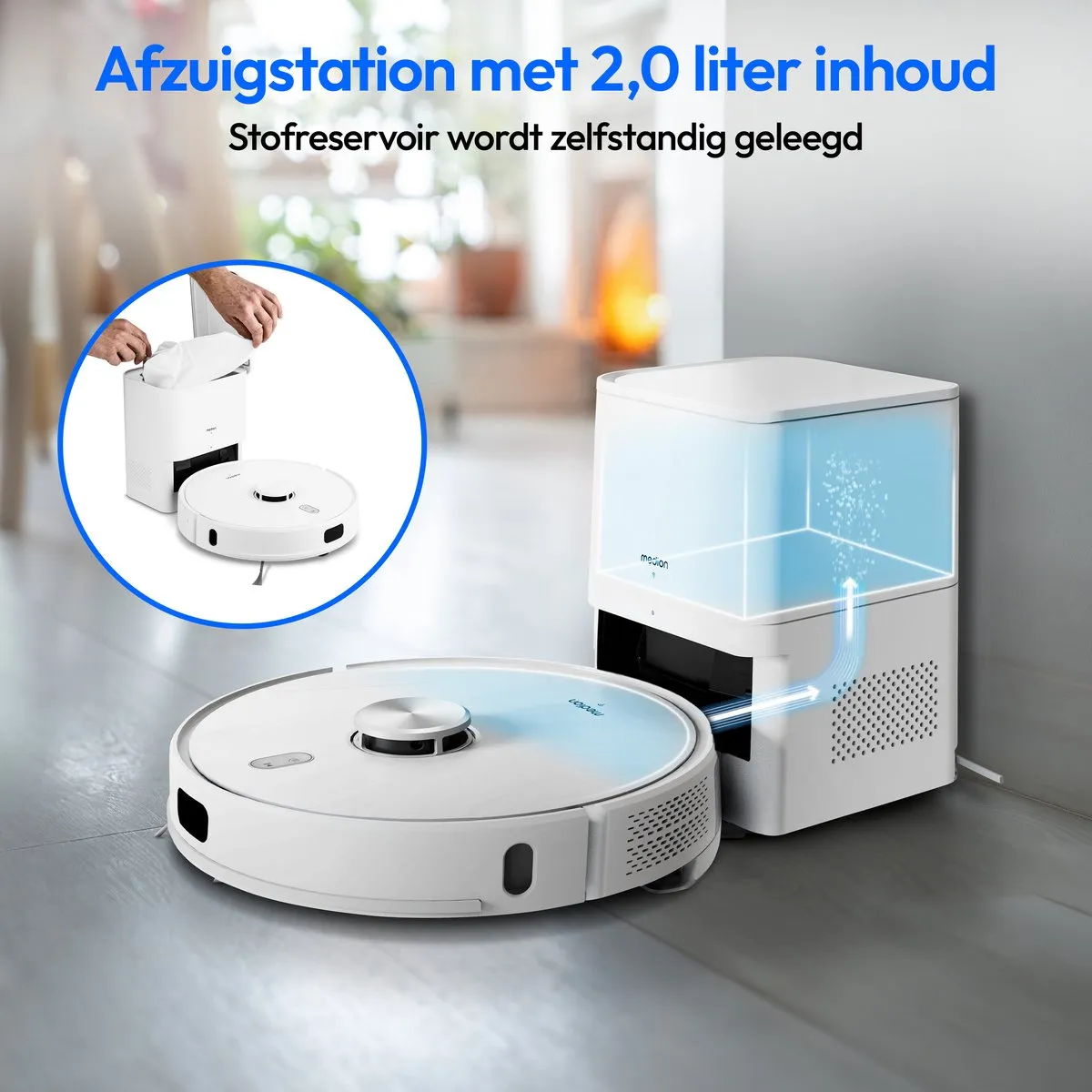 Medion X41 SW+ Robotstofzuiger MD14841 - 8000Pa - Wit - afbeelding 6 van 6
