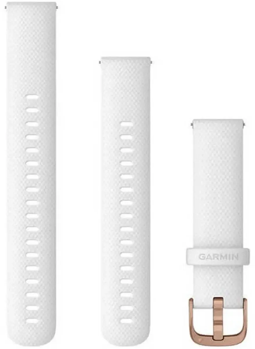 Garmin Quick Release Siliconen Horlogeband 18mm - Wit