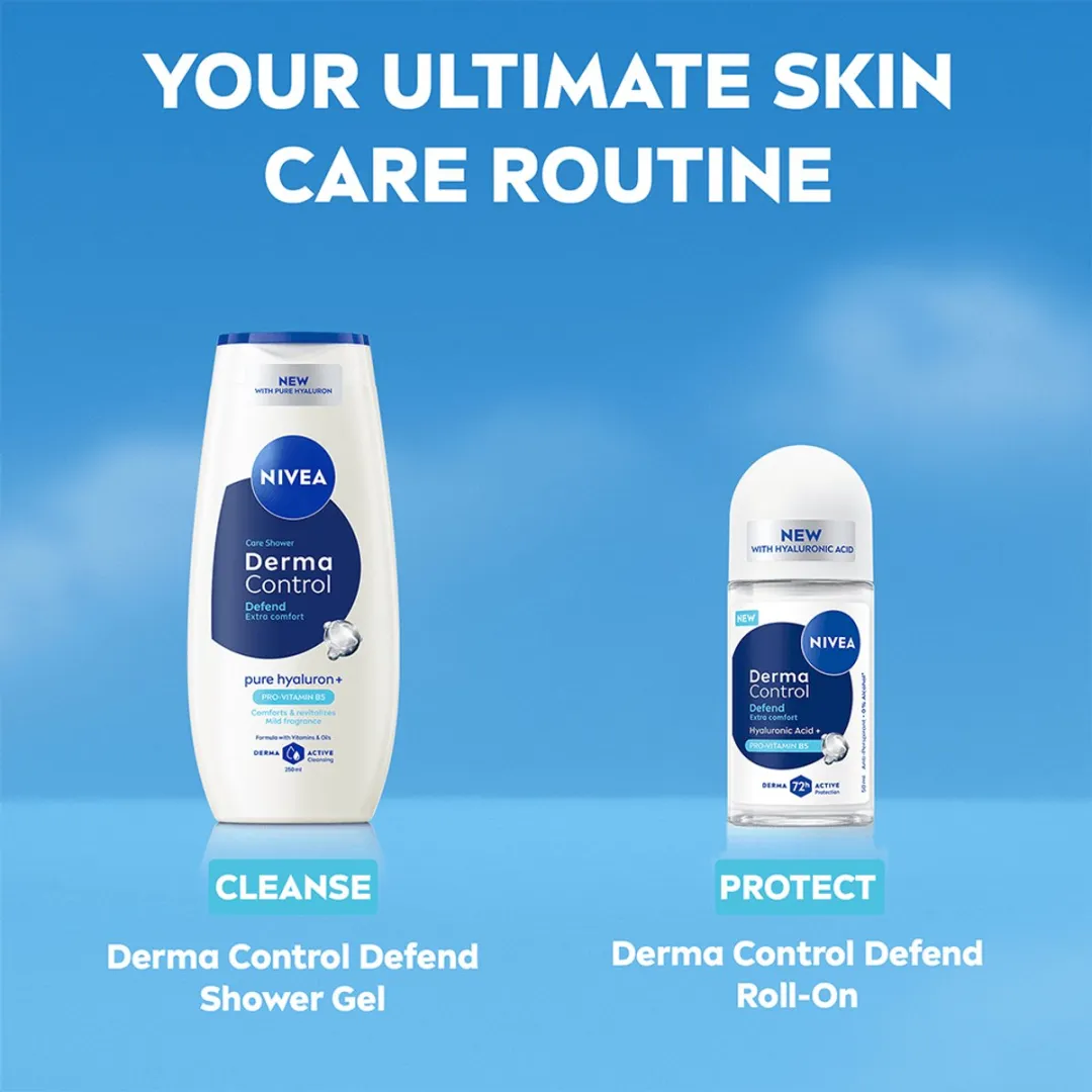 NIVEA Derma Control Defend Douchegel - 6x250ml
