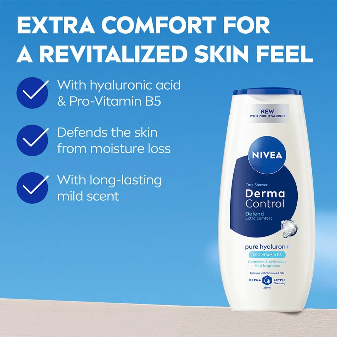 NIVEA Derma Control Defend Douchegel - 6x250ml