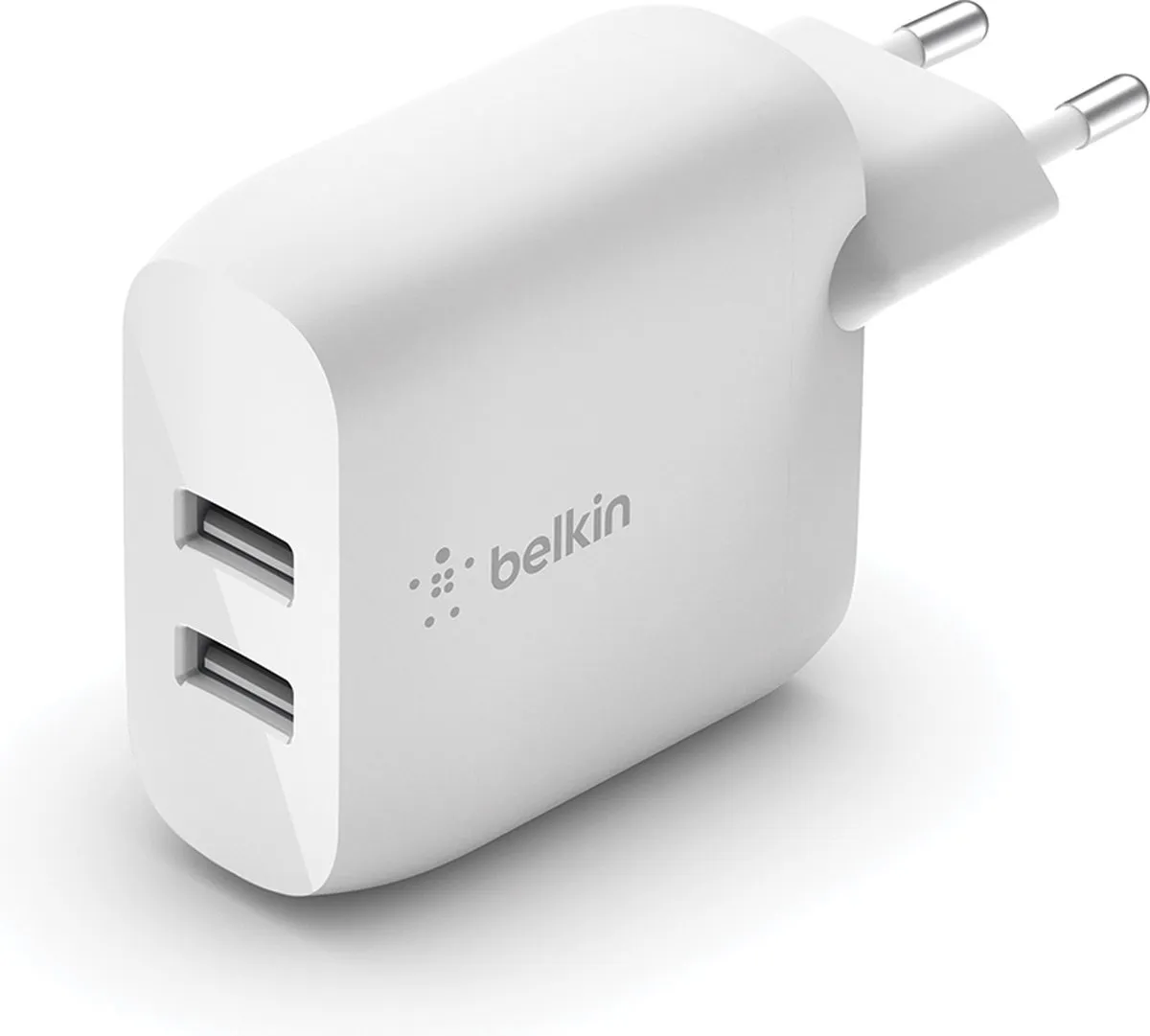 Belkin Boost Charge WCB002vfWH Oplader - 2x USB-A - 24W - Wit