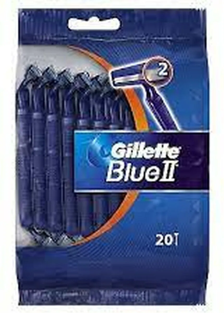 Gillette Blue II Wegwerpscheermesjes - 20 Stuks