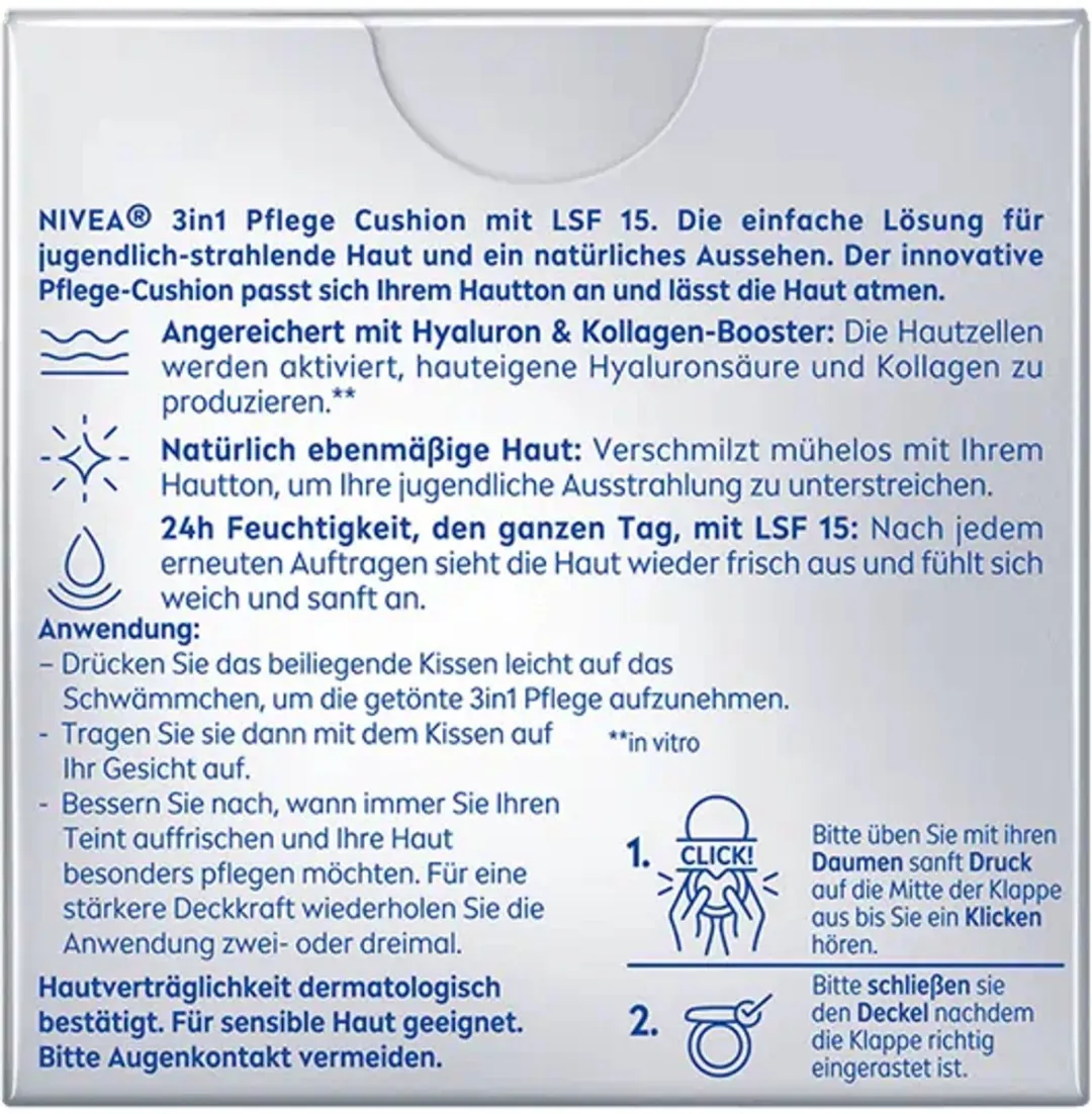 NIVEA Hyaluron Cellular Filler 3in1 Care Cushion Medium