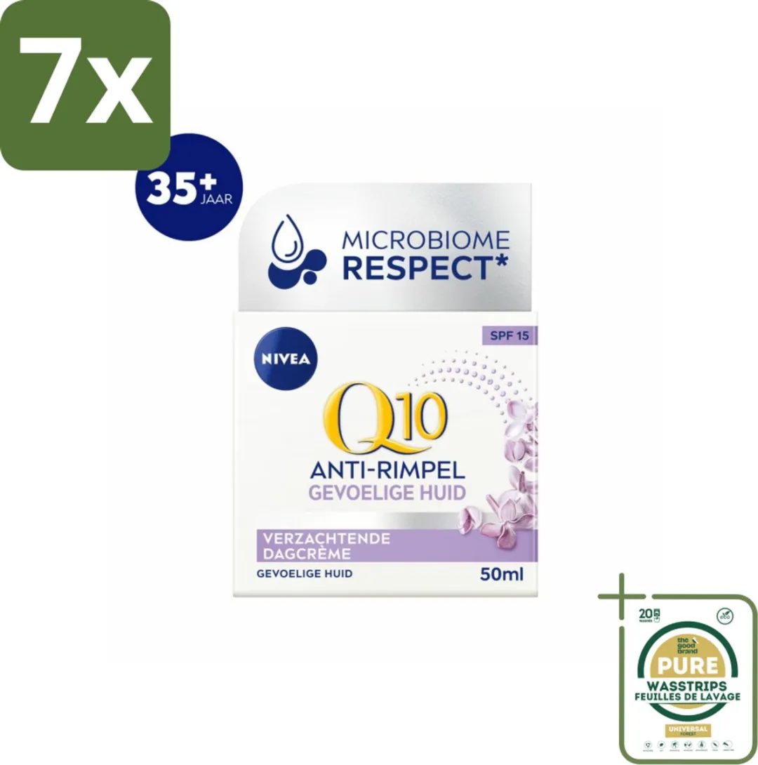NIVEA Q10 Power Sensitive Dagcrème SPF 15 350ml - 7 Stuks