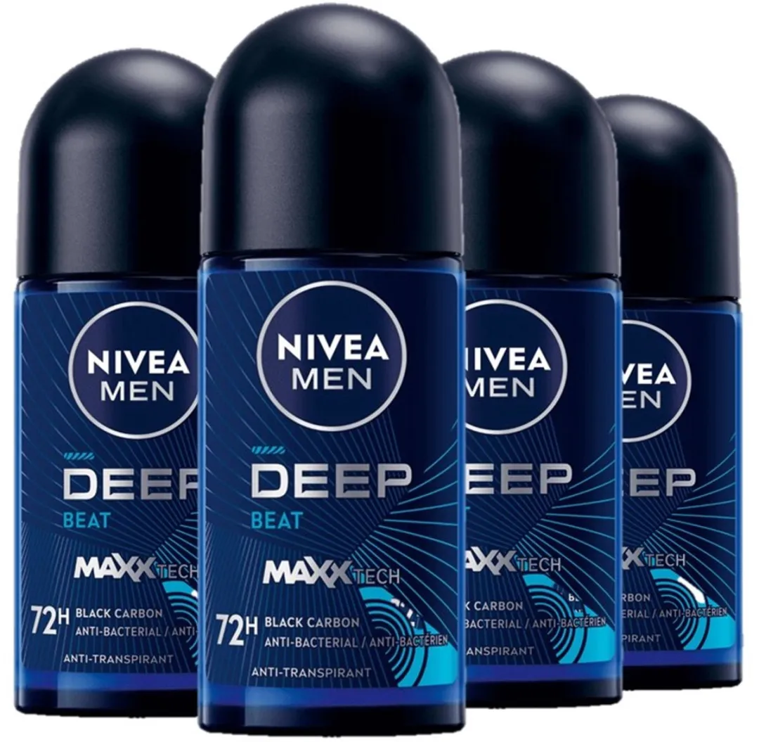 NIVEA Men Deep Black Carbon Beat Deo Roller