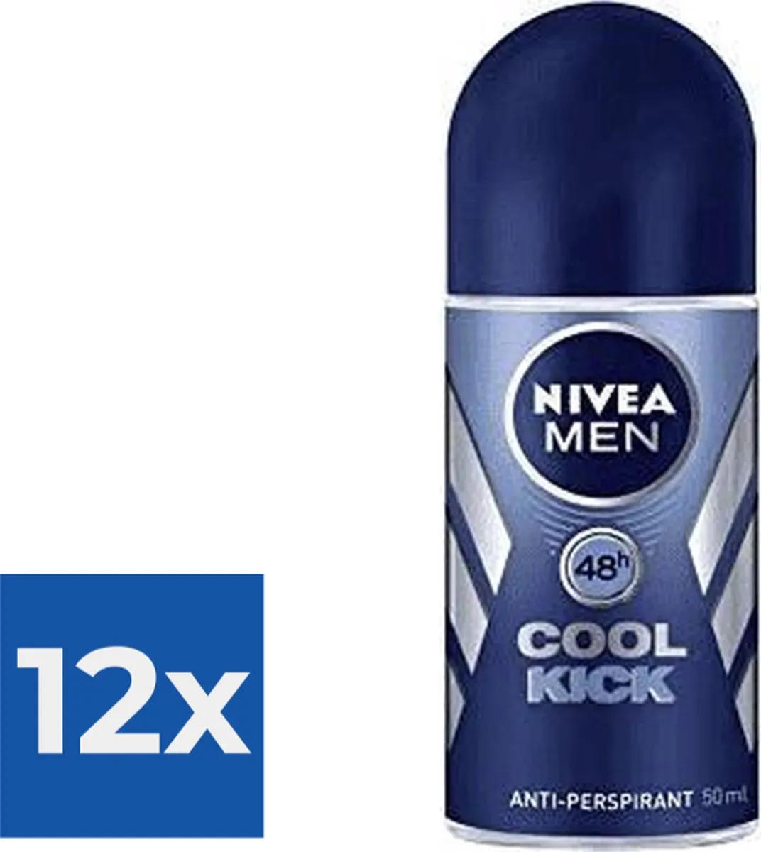 NIVEA Deo Roll-On For Men Cool Kick FM 50ml - 12 Stuks