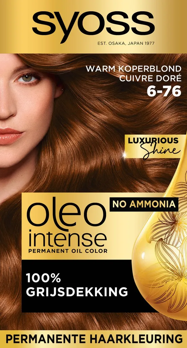 SYOSS Oleo Intense 6-76 Haarverf Warm Koperblond - 115ml