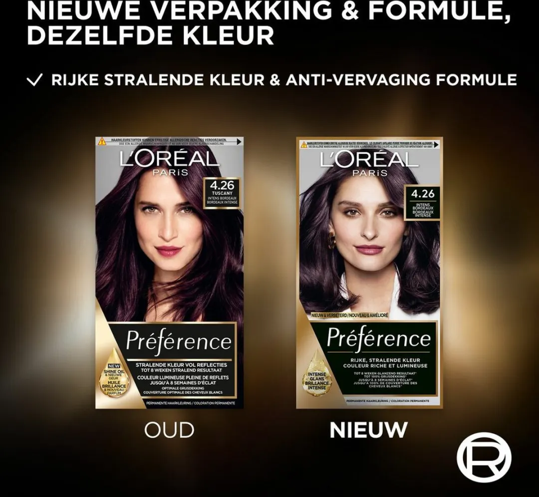 L'Oréal Paris Preference 4.26 Intens Bordeaux - 3 Stuks