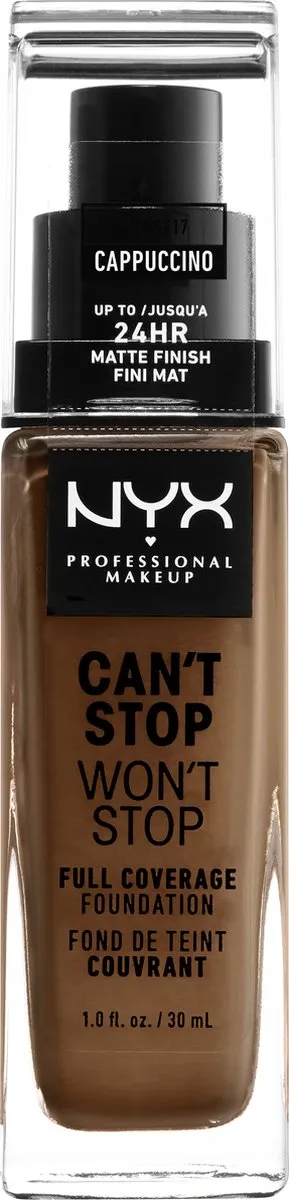NYX Can't Stop Won't Stop Foundation Cappuccino - 30ml