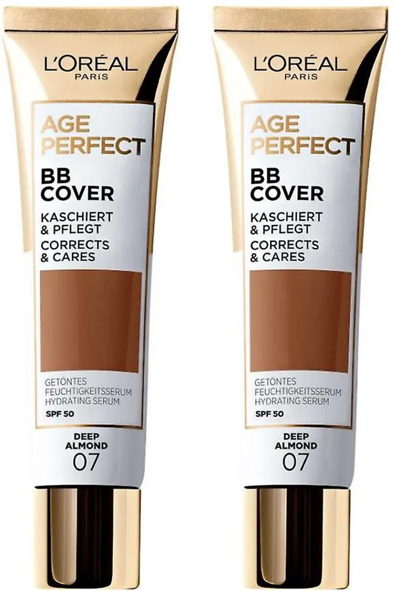L'Oréal Paris Age Perfect BB Cover 07 Fond de Teint - 30ml - Donkere huidskleur