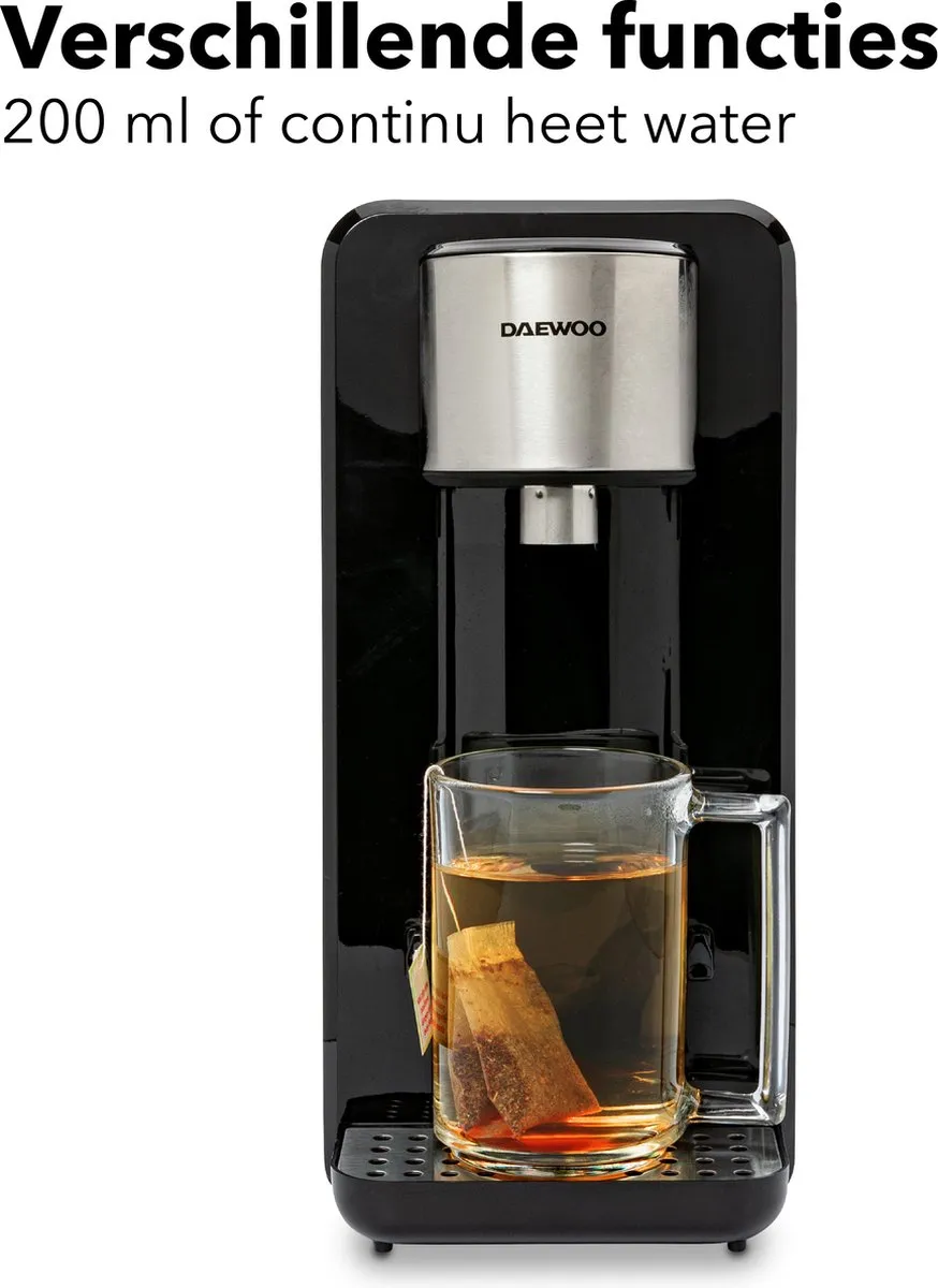 Daewoo DSWK40AT Heetwaterdispenser 2.5L - 2200W - Zwart - afbeelding 6 van 6