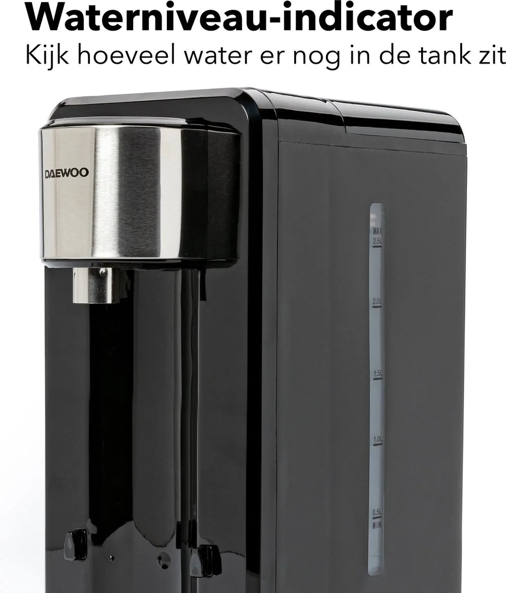 Daewoo DSWK40AT Heetwaterdispenser 2.5L - 2200W - Zwart