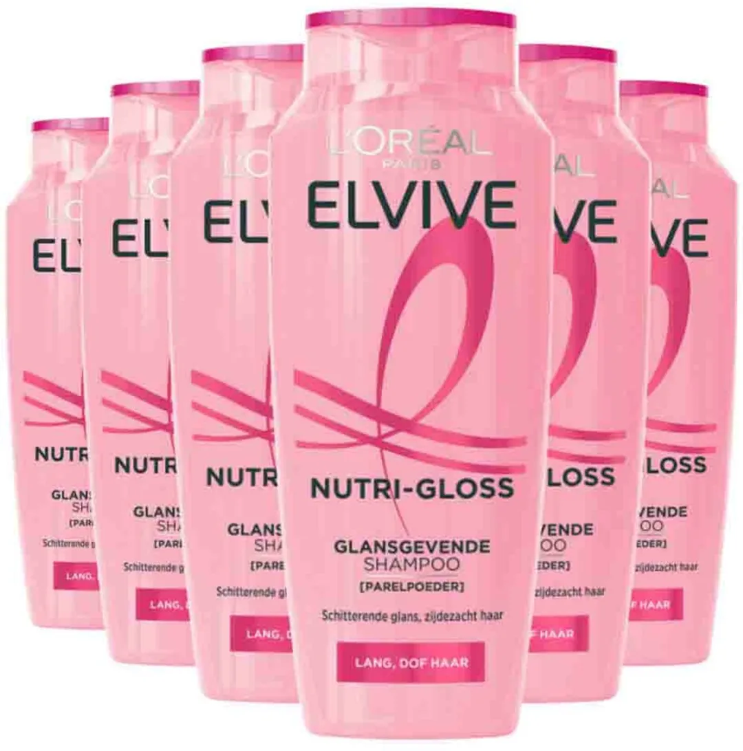L'Oréal Paris Elvive Nutri-Gloss Shampoo - 6x250ml - afbeelding 6 van 6