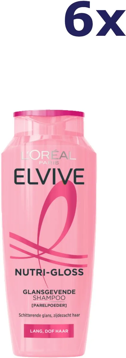 L'Oréal Paris Elvive Nutri-Gloss Shampoo - 6x250ml