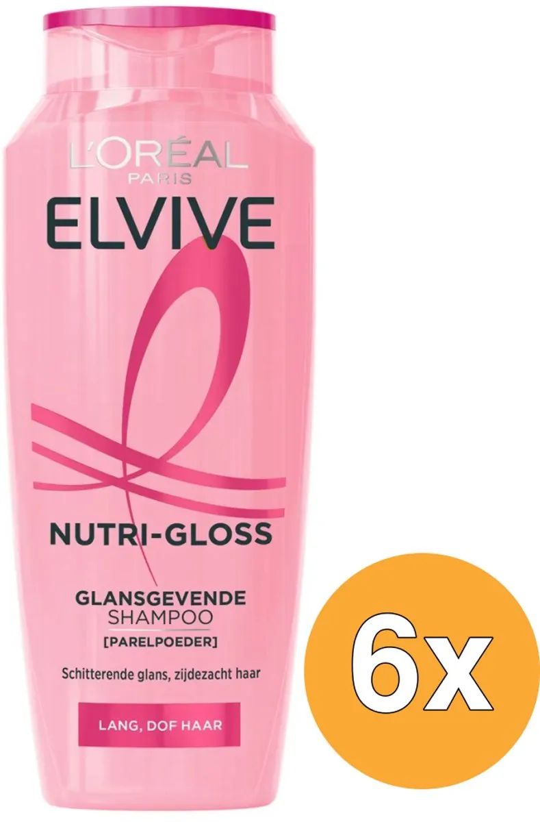 L'Oréal Paris Elvive Nutri-Gloss Shampoo - 6x250ml