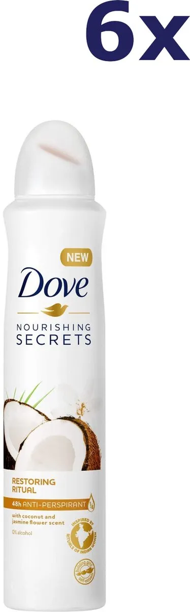 Dove Nourishing Secrets Deo Spray - 6x250ml