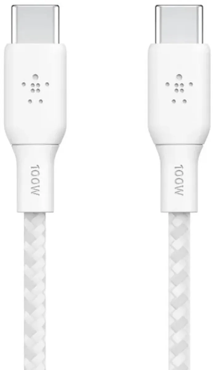 Belkin CAB004BT2MWH2PK USB-C Kabel 2m - Wit - 2 Stuks