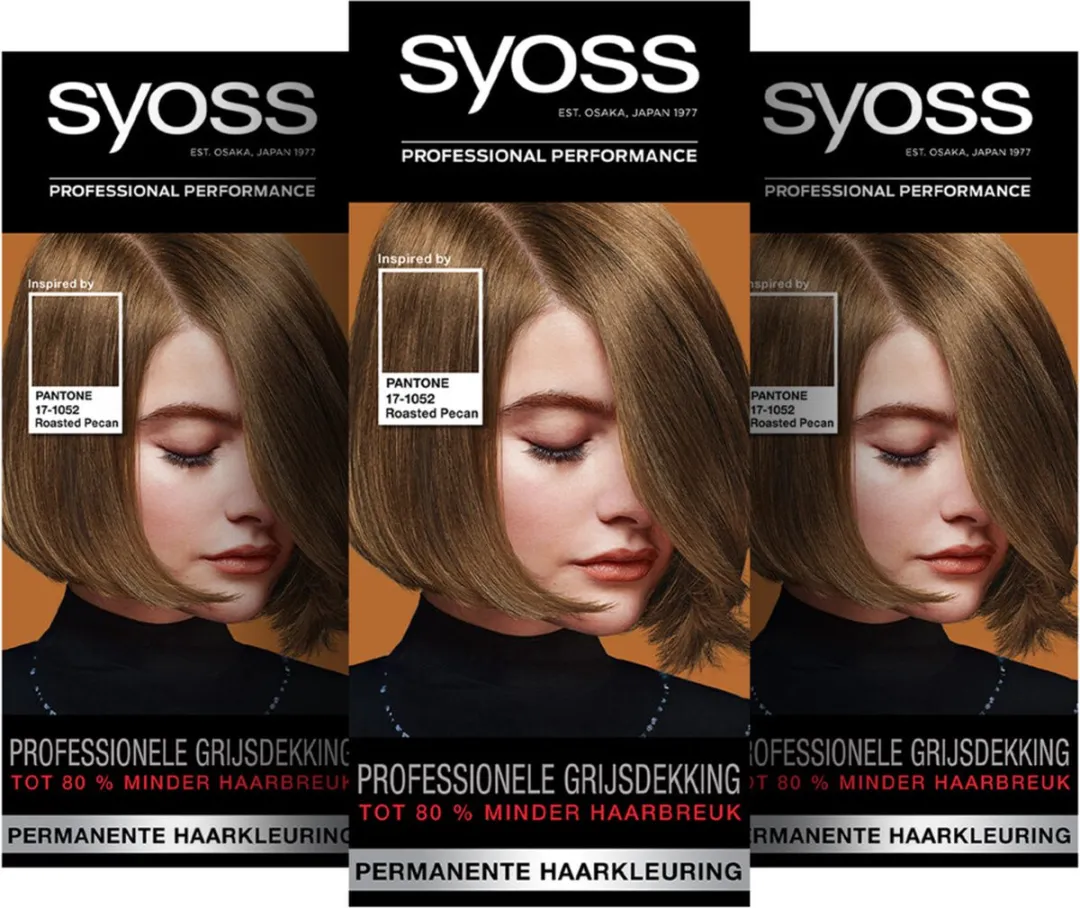 SYOSS Haarverf 6-66 Roasted Pecan - 345ml (3x115ml)