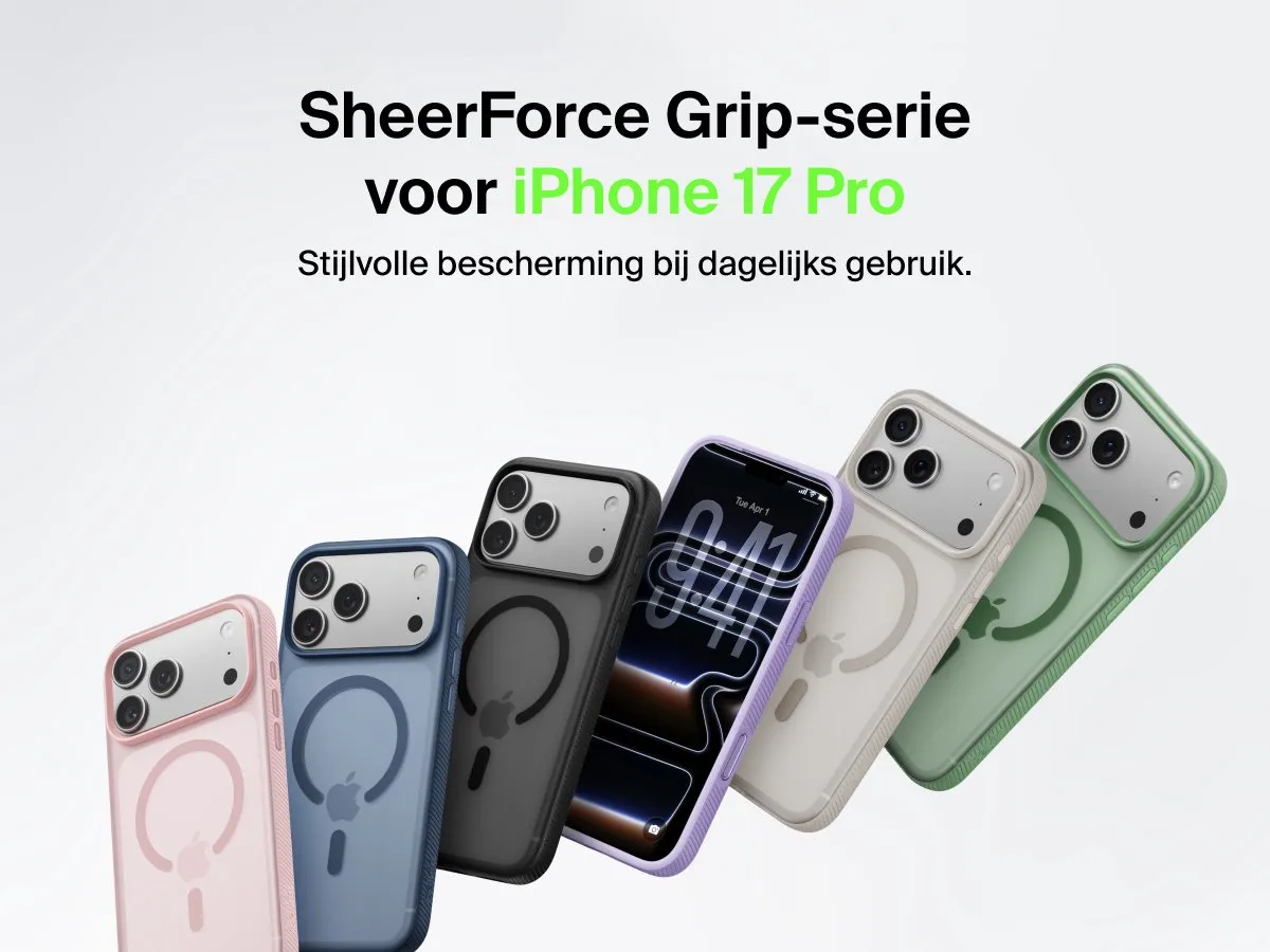 Belkin SheerForce Grip Hoesje iPhone 17 Pro - MSA035HQBK - Zwart - afbeelding 6 van 6