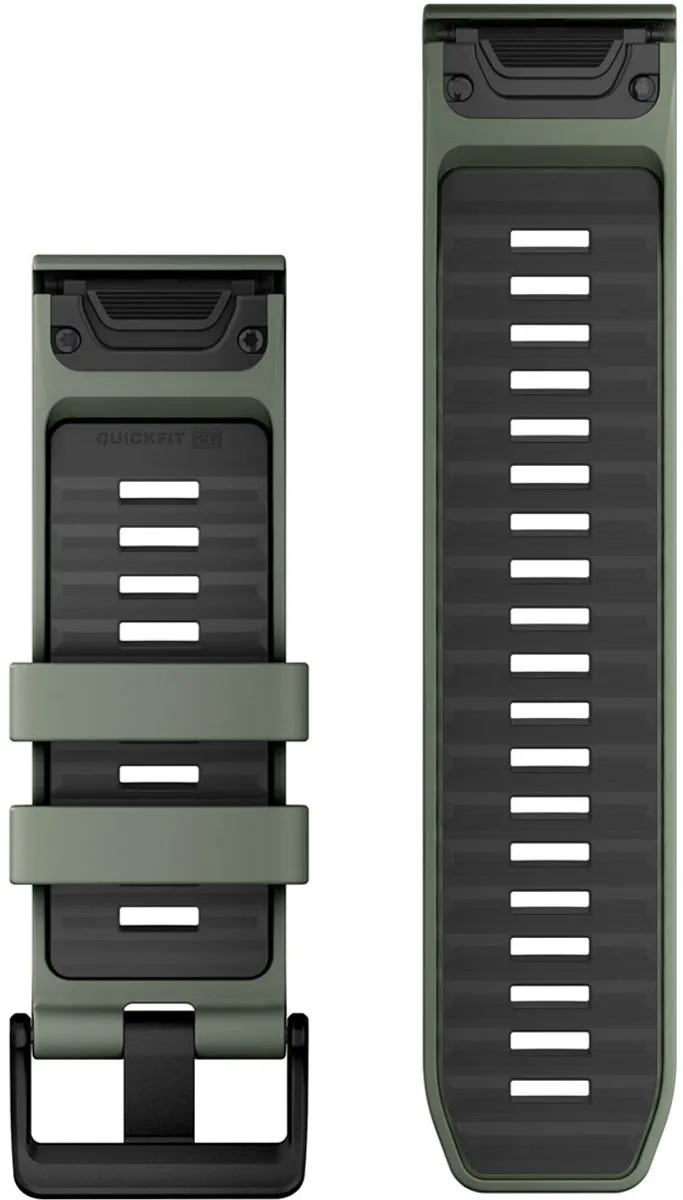 Garmin QuickFit 26 Silicone Riem - Zilver