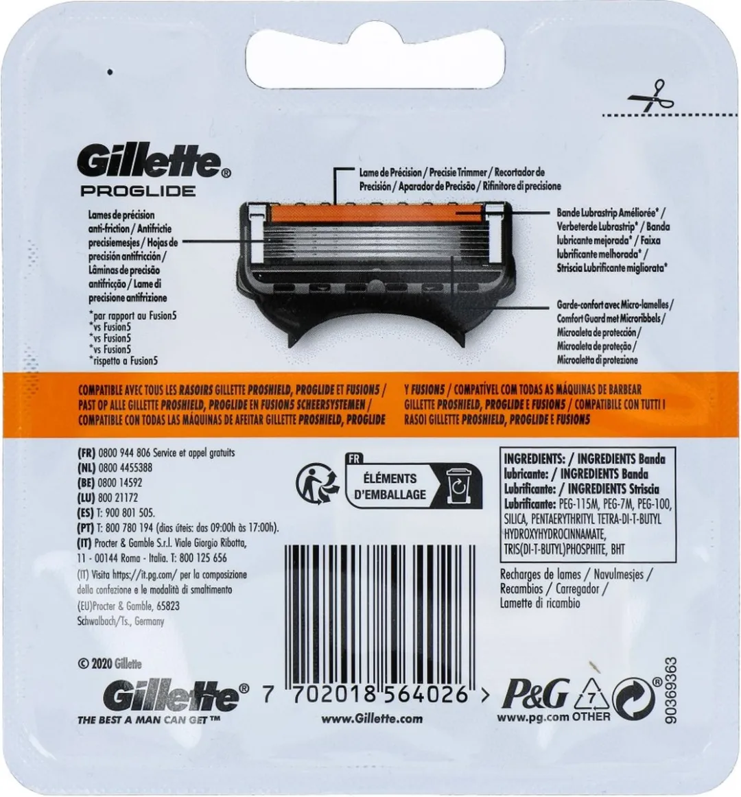 Gillette ProGlide Scheermesjes 5-Blad - 4 Stuks - afbeelding 6 van 12