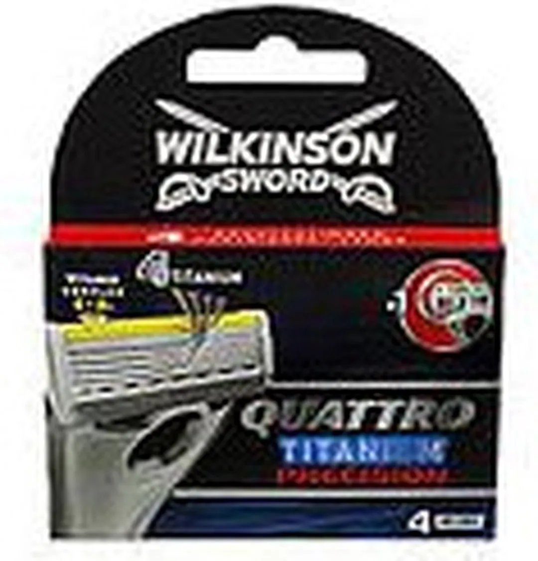 Wilkinson Sword Quattro Titanium Precision Scheermesjes - 4 Stuks