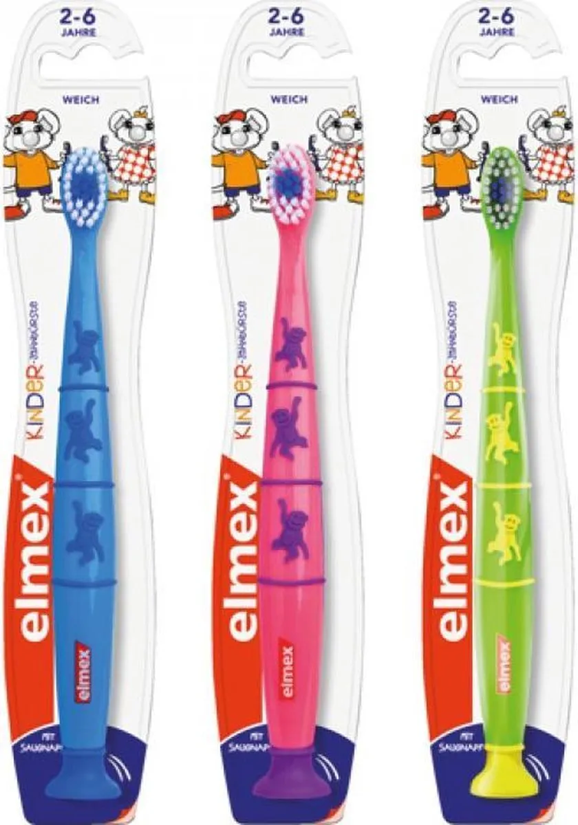 Elmex Tandenborstel Kind 2-6 Jaar - 3 Stuks