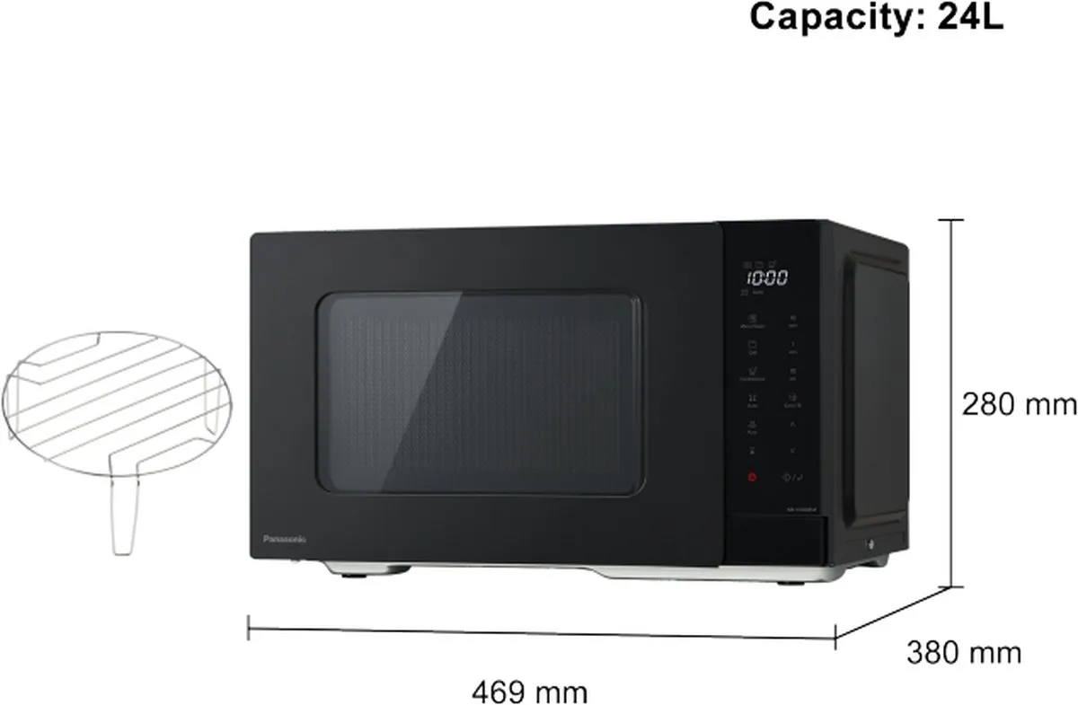 Panasonic NN-K36NB Combinatiemagnetron 24L - 900W - Zwart