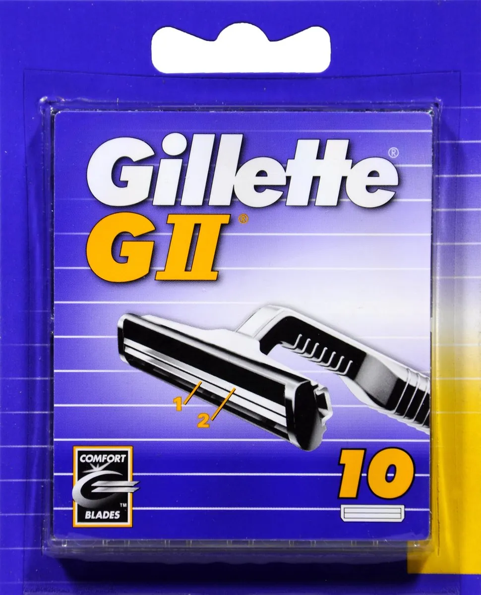 Gillette G II 10 Stuks Scheermesjes - 2 Bladen