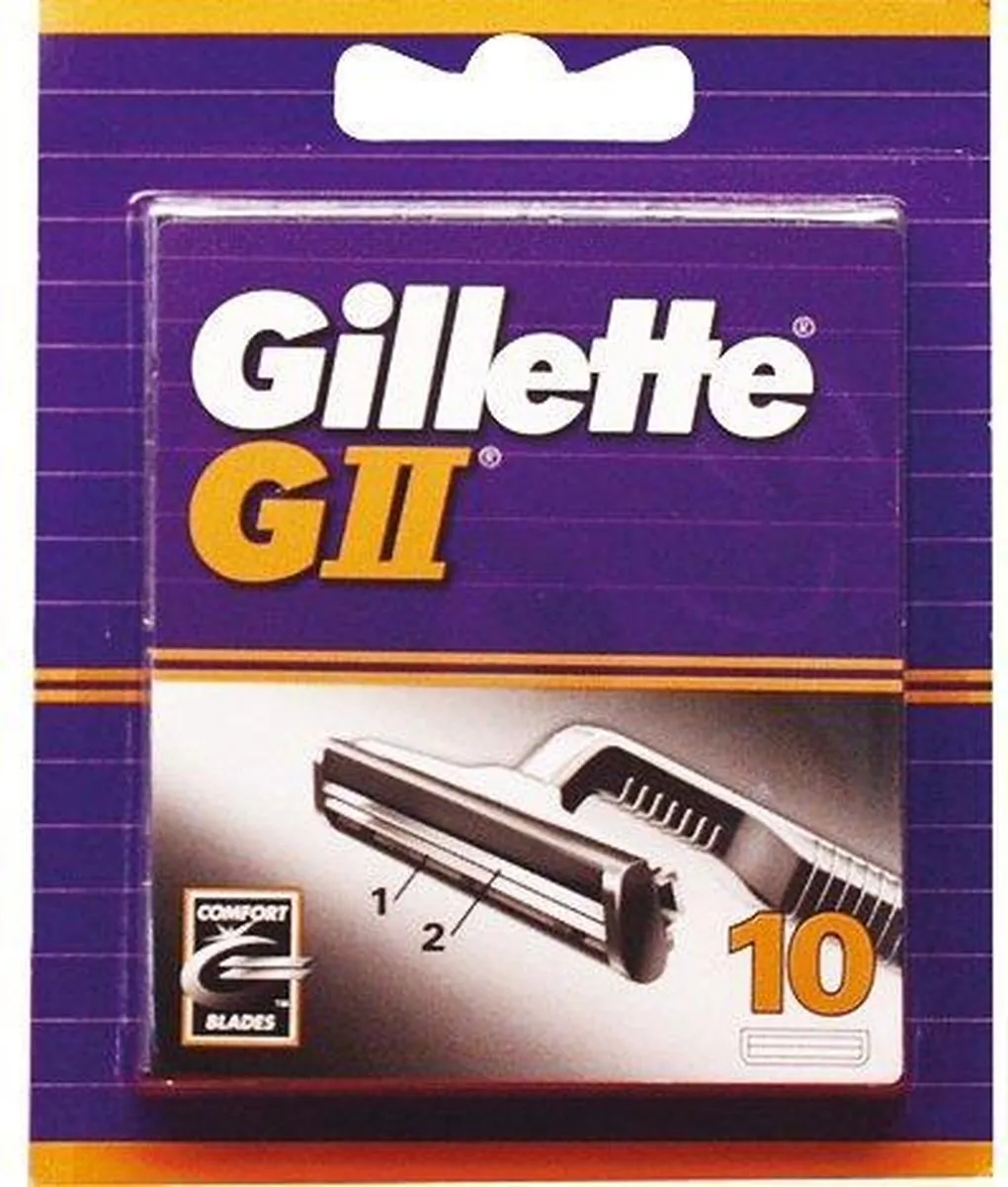 Gillette G II 10 Stuks Scheermesjes - 2 Bladen