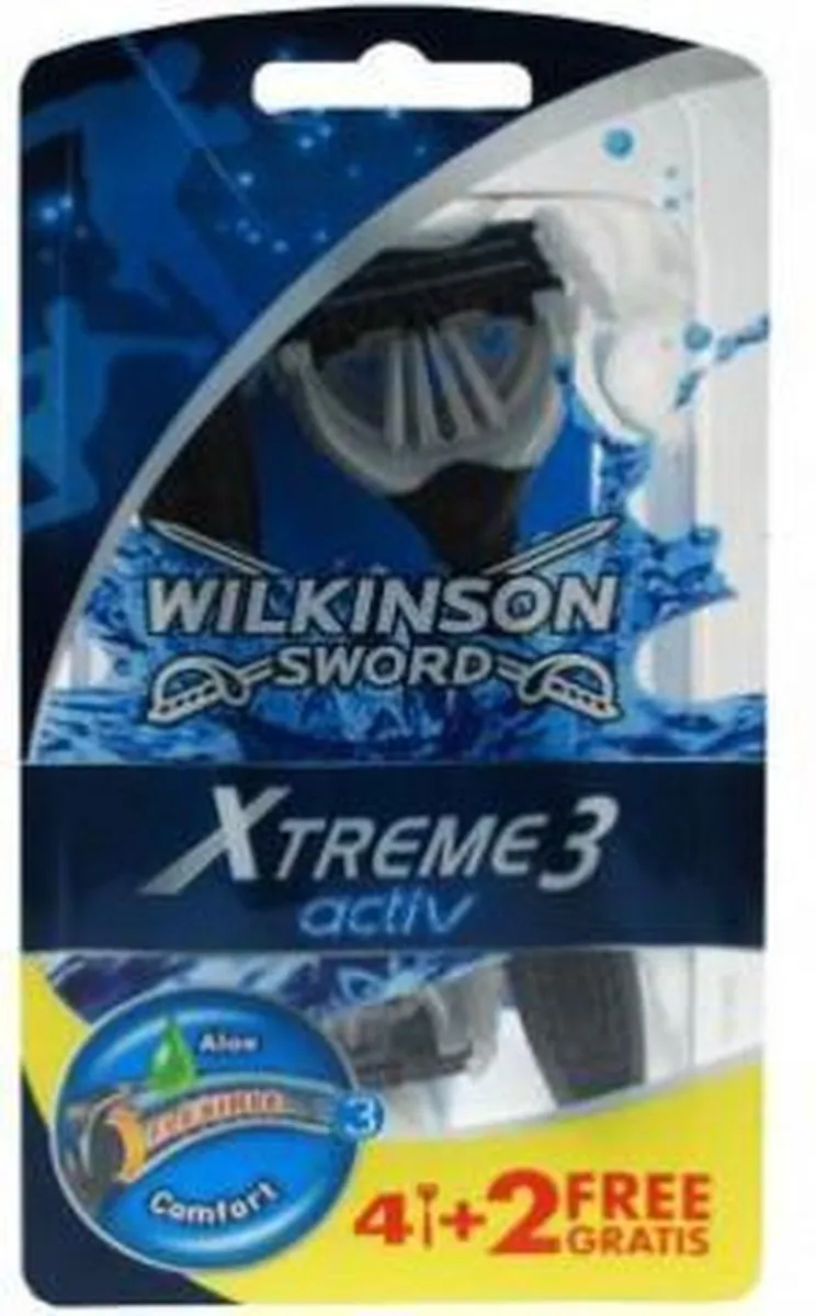 Wilkinson Sword Xtreme 3 Active 4 Scheermes - 3 Bladen