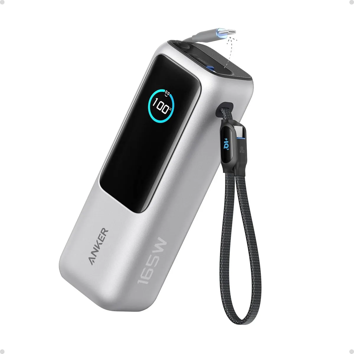 Anker PowerCore 25K Powerbank 165W - 3x USB-C - 25.000mAh Zilver