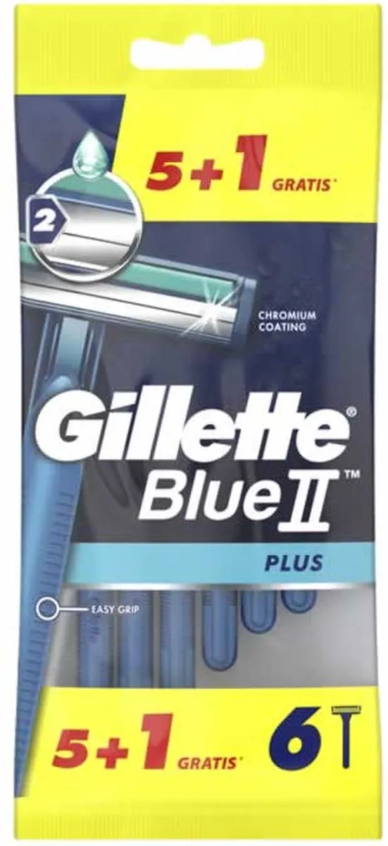 Gillette Blue II Plus Scheermesjes - 6 Stuks