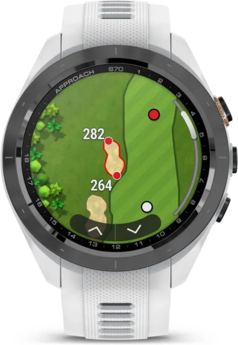 Garmin Approach S70 GPS Golfhorloge 42mm - Wit - afbeelding 2 van 6